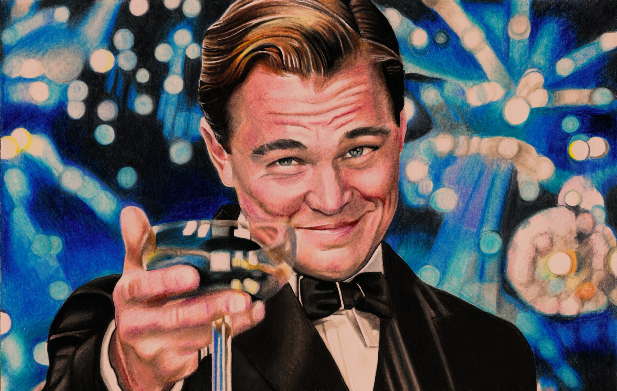 The Great Gatsby, hand-drawn original art by Danny Daniel (Fine Art)