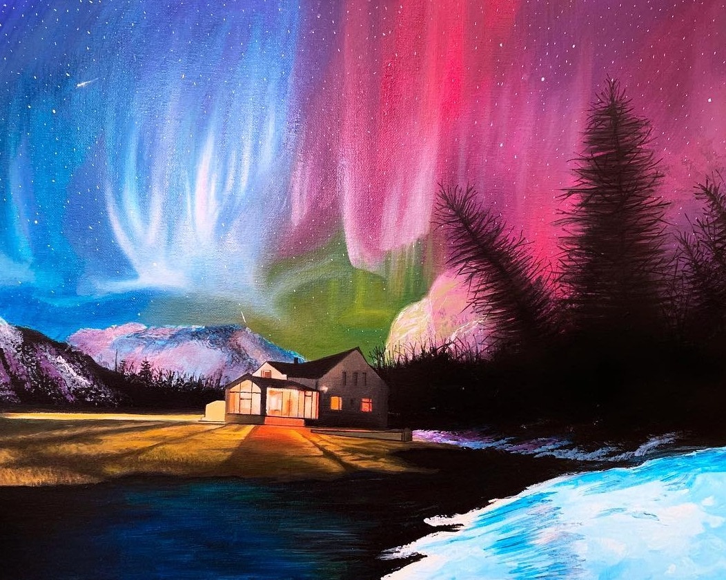 Aurora, hand-drawn original art by Danny Daniel (Fine Art)